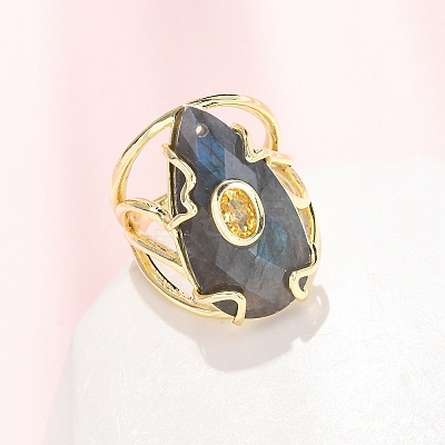 Natural Labradorite Cuff Rings GG-CBA5FCC-03G-06-1