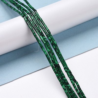 Synthetic Malachite Beads Strands G-M389-17-1