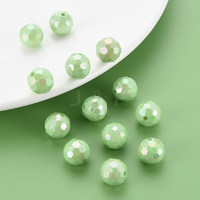 Opaque Acrylic Beads TACR-S154-10F-01-1