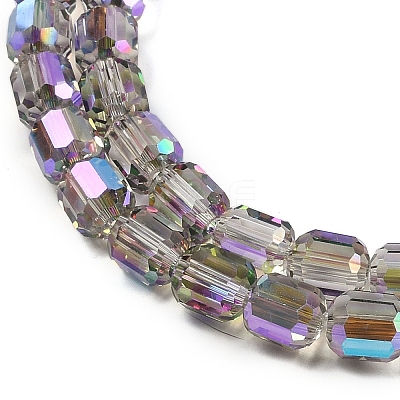 Electroplate Glass Beads Strands GLAA-G112-07G-1