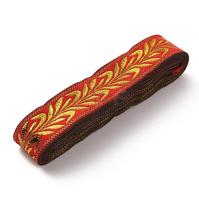 Ethnic Style Polyester Ribbons OCOR-WH0079-69C-1