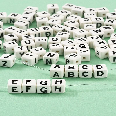 20Pcs Porcelain Beads PORC-FS0001-08G-1