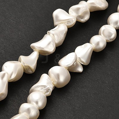 Electroplated Shell Pearl Beads Strands BSHE-C009-01A-1