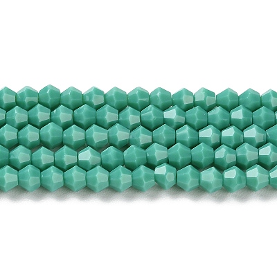 Opaque Solid Color Imitation Jade Glass Beads Strands GLAA-F029-P4mm-07-1