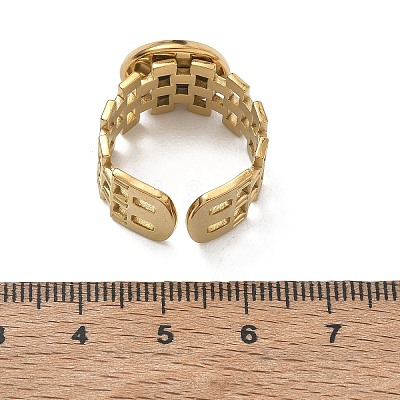 304 Stainless Steel Cuff Ring Components SA-CBA37BC-17C-G-1