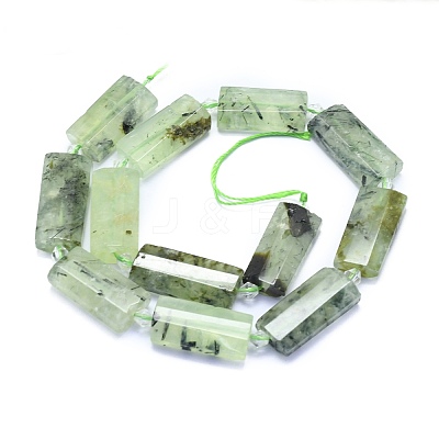 Natural Prehnite Beads Strands G-E530-16W-1