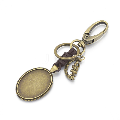 Alloy Cabochon Settings X-KEYC-R030-03-1
