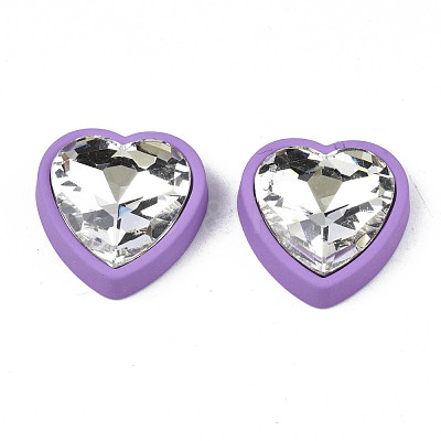 Rubberized Style Acrylic Rhinestone Cabochons MACR-T042-01D-1