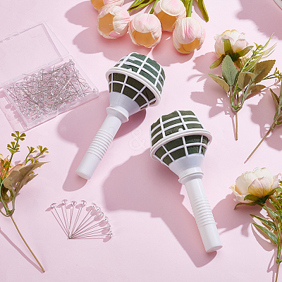 2Pcs Plastic Bridal Bouquet Holder FIND-SP0005-59-1
