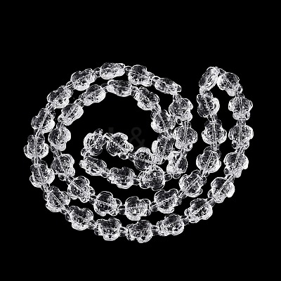 Transparent Glass Beads Strands DGLA-N021-02A-11-1