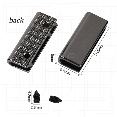 6 Sets Zinc Alloy Bag Corner Protectors FIND-GF0002-93B-1