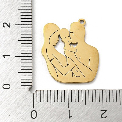 Mother's Day 201 Stainless Steel Pendants STAS-H188-01A-G-1
