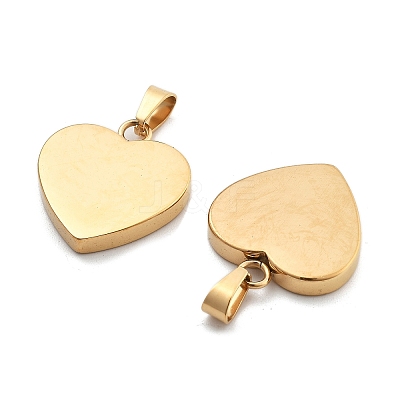 Ion Plating(IP) Fashionable 304 Stainless Steel Stamping Blank Tag Pendants X-STAS-J002B-01G-1