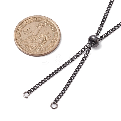 Adjustable 304 Stainless Steel Curb Chains Necklaces Making AJEW-JB01214-03-1