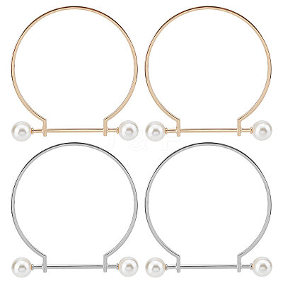 4Pcs 2 Colors Alloy Handles FIND-WR0004-91-1