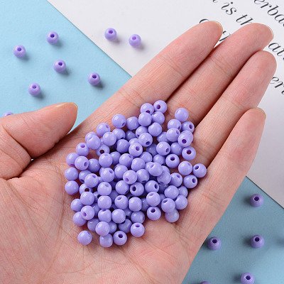 Opaque Acrylic Beads MACR-S370-C6mm-SS2114-1