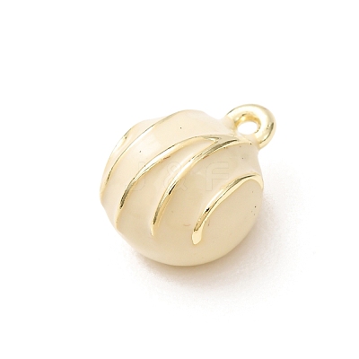 Brass Enamel Pendants KK-CBA260B-14E-G-1