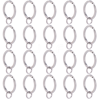 316 Surgical Stainless Steel Split Key Rings STAS-BBC0008-20-1
