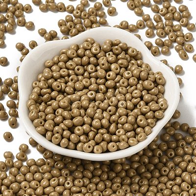 6/0 Opaque Baking Paint Glass Seed Beads X1-SEED-M012-02A-16-1