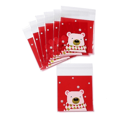 Christmas Theme Plastic Bakeware Bag ABAG-F007-04A-1