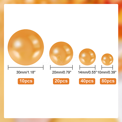 ABS Plastic Imitation Pearl Beads FIND-WH0127-18C-1