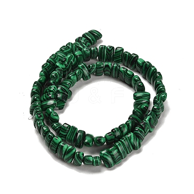 Synthetic Malachite Beads Strands G-Q167-B21-01-1