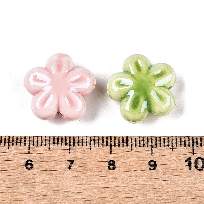 Glazed Porcelain Beads PORC-M539-02-A-1