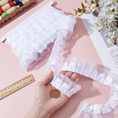 7.5 Yards Double Polyester Lace Trim for Sewing Decoration OCOR-HY0001-51A-1