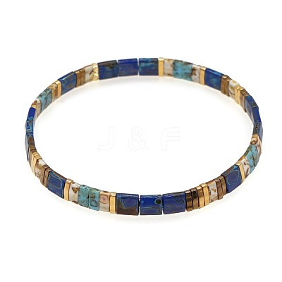 Bohemian Glass Seed Beaded Stretch Bracelets LS-JM4508-50-1