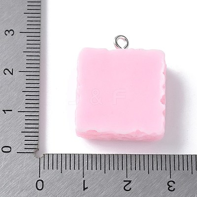 Opaque Resin Pendants RESI-Z033-02P-C-1
