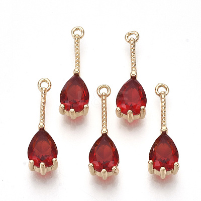 Transparent Glass Pendants X-GLAA-R212-13B-1