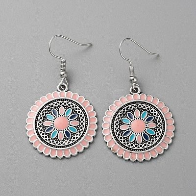 Alloy Enamel Dangle Earring for Women EJEW-TAC0017-14AS-03-1