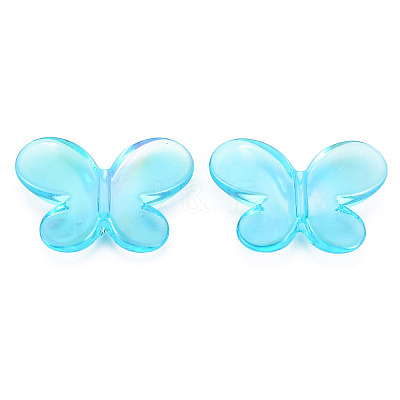 Transparent Acrylic Beads TACR-N006-50-A02-1