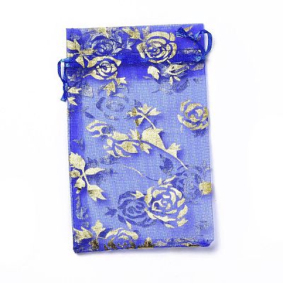 Organza Drawstring Jewelry Pouches OP-I001-C07-1