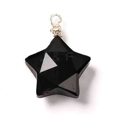 Natural Mixed Stone Pendants PALLOY-JF00857-1