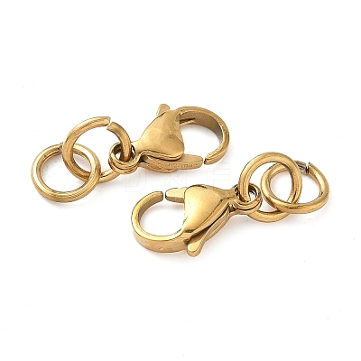 304 Stainless Steel Lobster Claw Clasps STAS-K313-01F-G-1