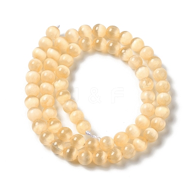 Natural Selenite Dyed Beads Strands G-P493-02F-1
