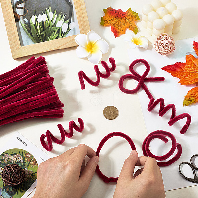 100Pcs DIY Plush Sticks FIND-SP0004-72H-1