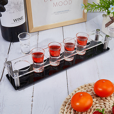 6-Hole Acrylic Wine Glass Organizer Holder ODIS-WH20001-01C-1