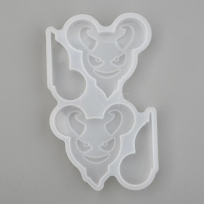 Demon Straw Topper Silicone Molds Decoration X-DIY-J003-10-1