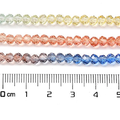 Transparent Painted Glass Beads Strands DGLA-A034-T3mm-A02-1