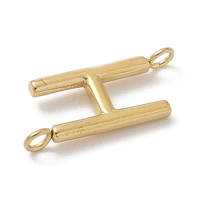 304 Stainless Steel Letter Connector Charms STAS-M108-01G-08-1