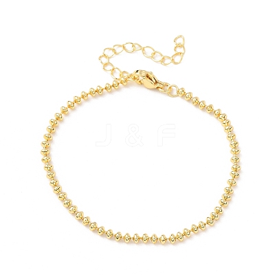 Brass Beaded Bracelets for Women BJEW-C140-20G-1