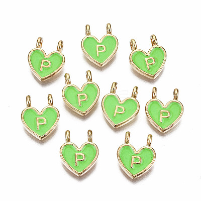Alloy Enamel Charms ENAM-T012-02P-RS-1