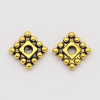 Tibetan Style Alloy Spacer Beads TIBEB-P002-02AG-NR-1