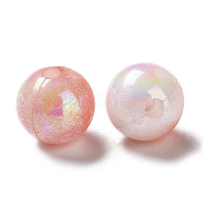 Two Tone Opaque Acrylic Beads SACR-P024-01A-W13-1