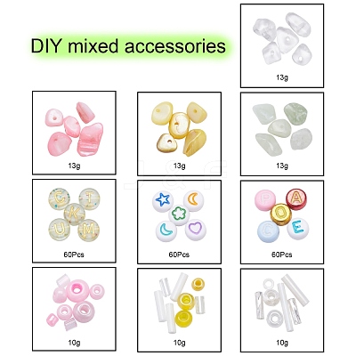 Natural Stone Chip Beads DIY Jewelry Set Making Kit DIY-YW0004-70C-1