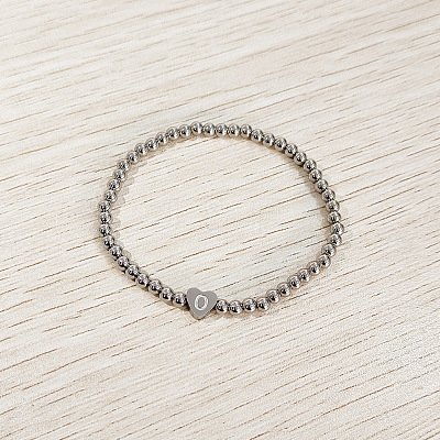304 Stainless Steel Beads Stretch Bracelets for Women FS-WGC4F34-15-1