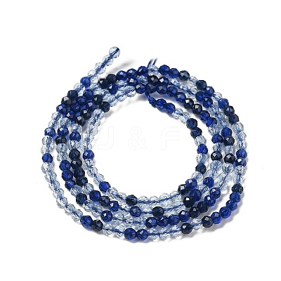 Transparent Glass Beads Strands GLAA-H027-01B-1