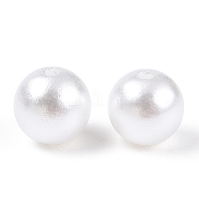 Imitated Pearl Acrylic Beads OACR-ZX005-35B-1